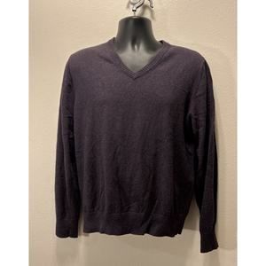 VTG Eddie Bauer Sweater Adult‎ Medium Plum/Purple Knit Long Sleeve Sweatshirt